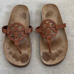 Tory Burch Tan Leather Sandals